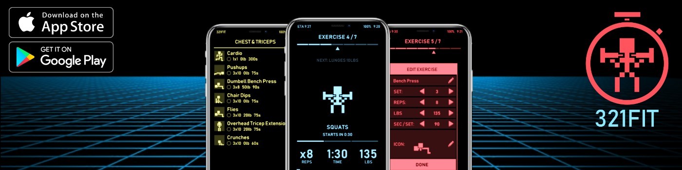 321FIT App Preview